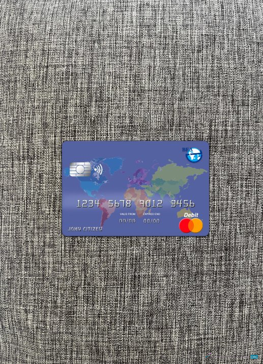 Download Algeria banque extérieure d'algérie mastercard photolook front Photoshop template